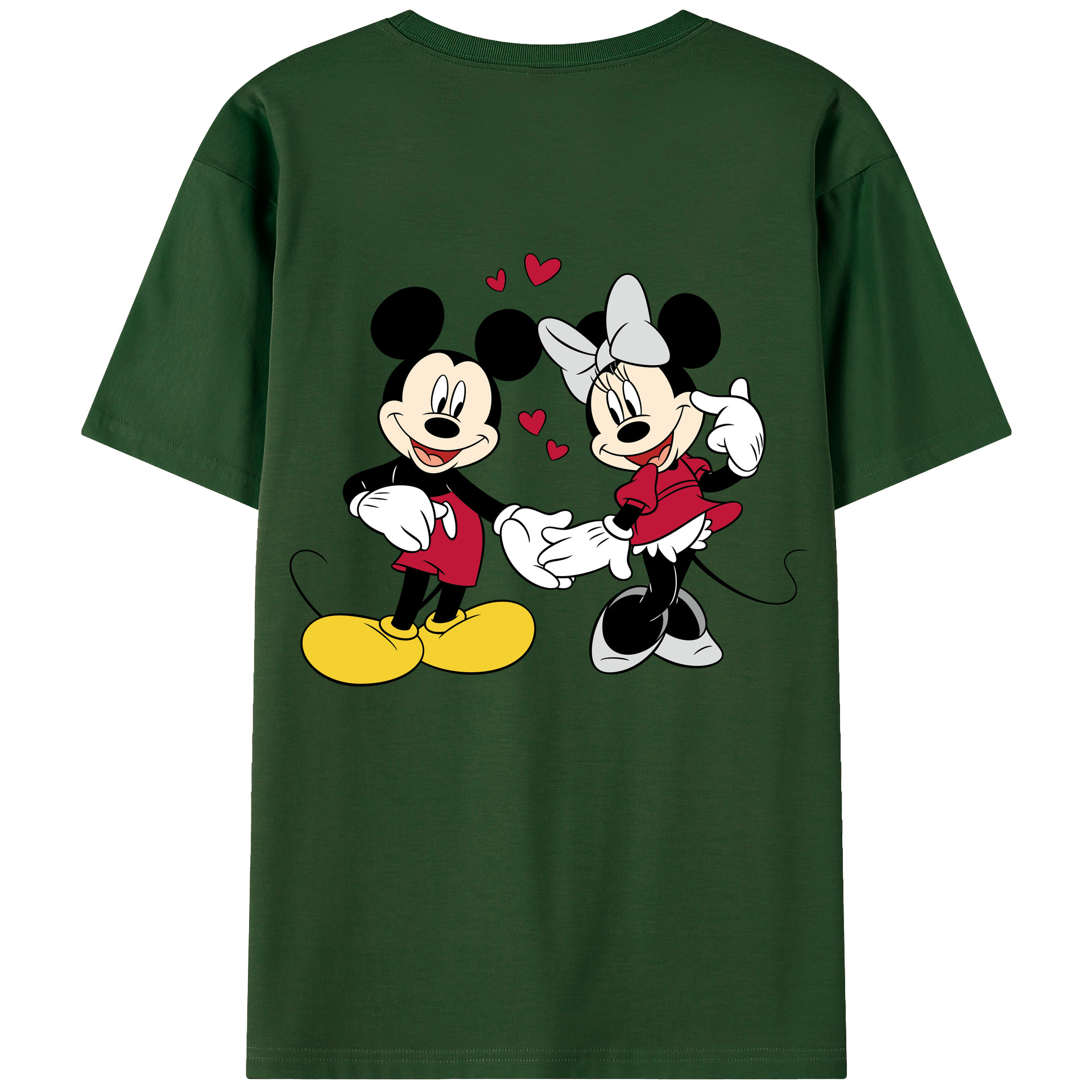（画像用） ミッキーマウス Mickey Mouse 綿100％半袖Tシャツ（背面プリント）